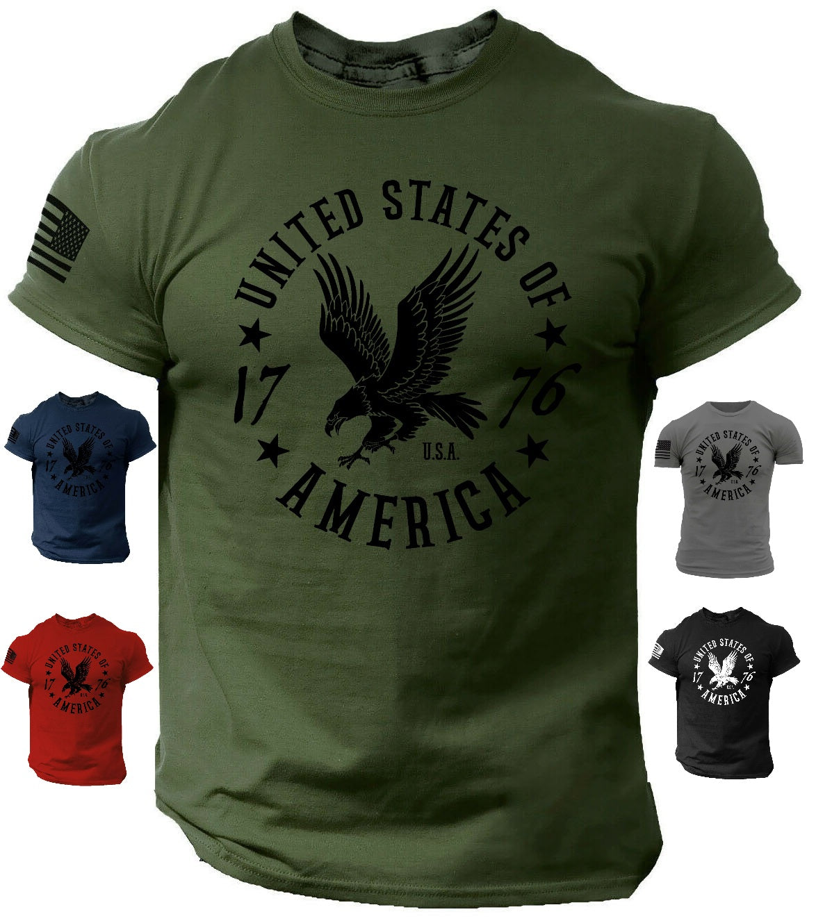 United States of America 1776 patriotic t shirt